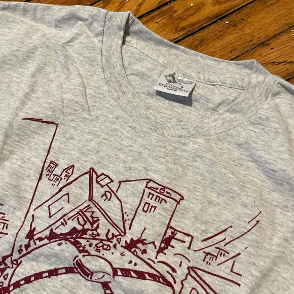 Vintage 90s Mars Comic Graphic Tee Shirt Grey Mens Size Large - Picture 5 of 6